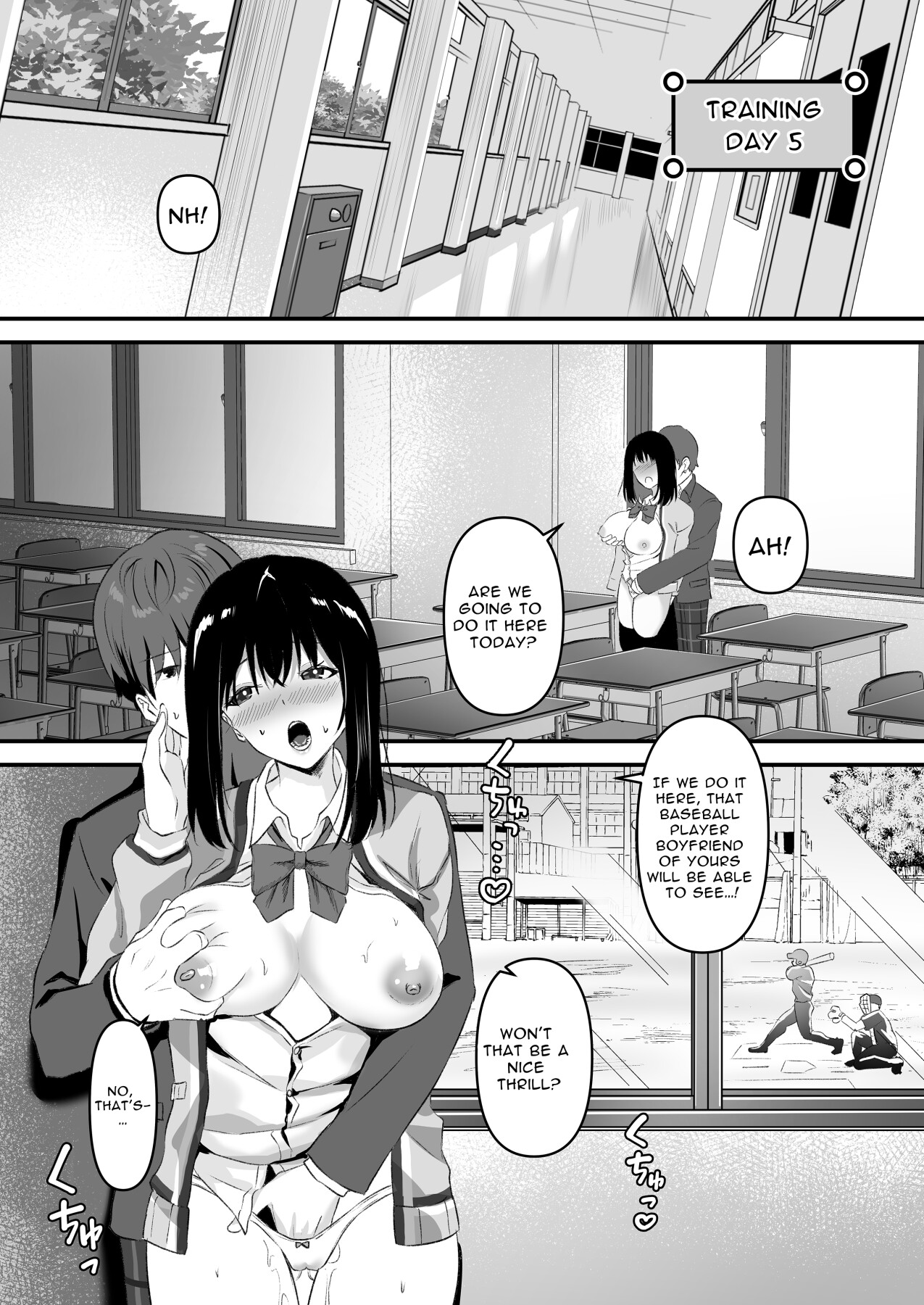 Hentai Manga Comic-Blackmailed JK Cucked Within The Week! ~sexual discipline for a girl protecting her boyfriend~-Read-25